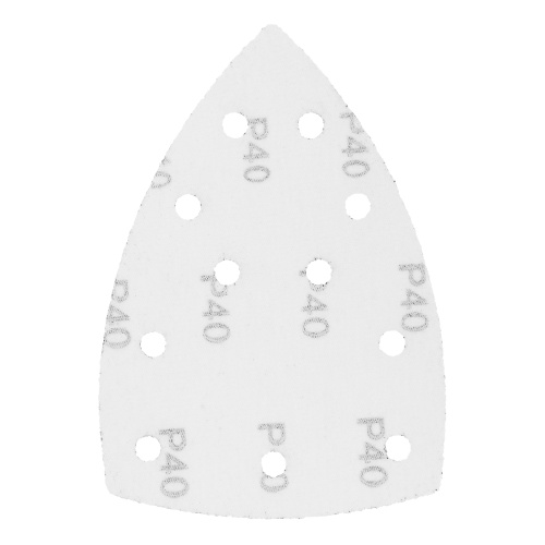 Треугольник абразивный на ворc. подложке под "липучку", перф., P 40, 150х150х100 мм, 5 шт. Denzel фото 2