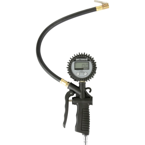 Пистолет для подкачки шин с цифровым дисплеем Optimus 0-12 бар OPT-PI1040 фото 3 Пистолет для подкачки шин с цифровым дисплеем Optimus 0-12 бар OPT-PI1040 фото 3