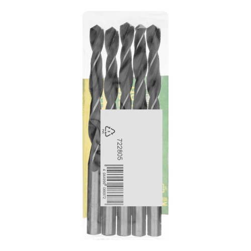 Сверло по металлу, 8 мм, быстрорежущая сталь, 5 шт, цилиндрический хвостовик Сибртех фото 6