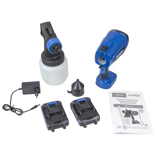 Аккумуляторный краскораспылитель бесщеточный Redbo OGG-21E (21В., 800мл./мин.) 28333 фото 10