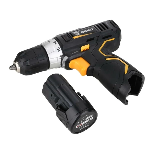 Аккумуляторная дрель-шуруповерт DEKO GCD12DU3 SET2 FU-Li-Ion + оснастка 13 шт, 12 В, 1х1.5 Ач, з/у 063-4146 фото 6 Аккумуляторная дрель-шуруповерт DEKO GCD12DU3 SET2 FU-Li-Ion + оснастка 13 шт, 12 В, 1х1.5 Ач, з/у 063-4146 фото 6