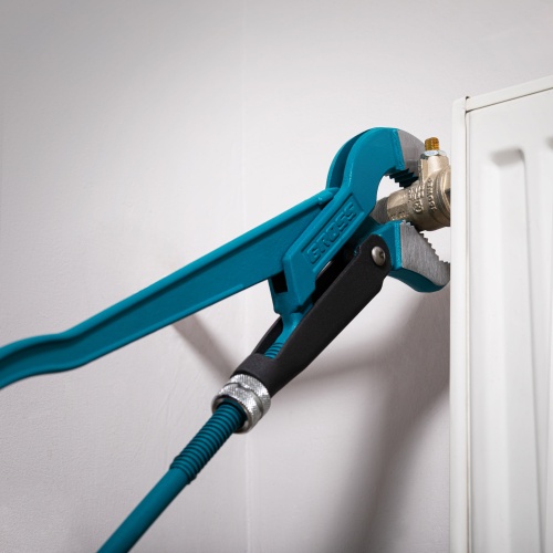 Ключ трубный рычажный 1.5, №2, цельнокованый, CrV, тип "S" Gross фото 7