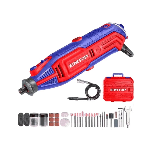 Гравер электрический EMTOP напряжение: 220-240 В 50/60 Гц, входная мощность: 130 Вт, скорость холостого хода: 10000-35000 об/мин EMGK1301 Гравер электрический EMTOP напряжение: 220-240 В 50/60 Гц, входная мощность: 130 Вт, скорость холостого хода: 10000-35000 об/мин EMGK1301