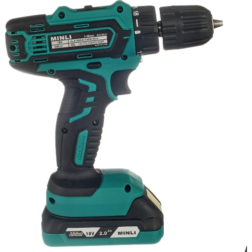 Аккумуляторная дрель-шуруповерт MINLI 10mm 25N.m Li-ion 18Vx2 DC103.2-2.0A фото 6