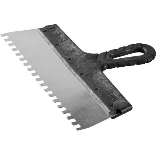 Шпатель фасадный зубчатый Зубр Мастер 10078-30-08 300 мм зуб 8х8 мм