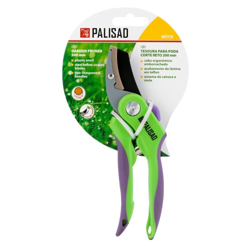 Секатор с наковальней, 200 мм, двухкомпонентные рукоятки Palisad фото 10