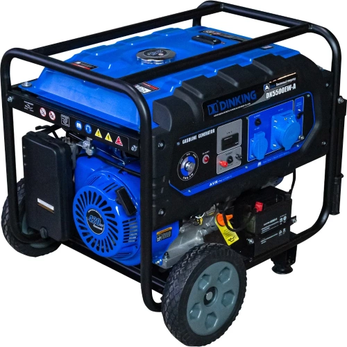 Бензиновый генератор Dinking DKA5500EW (5,5кВт, электростартер, 15лс, колёса) ГЕН014
