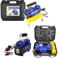 Компрессор Nova Bright АК-90 двухпоршневой, до 90 л/мин., 150 PSI, 12В, металл.корпус, пластик.кейс, цифровой манометр, LED-фонарь 36450