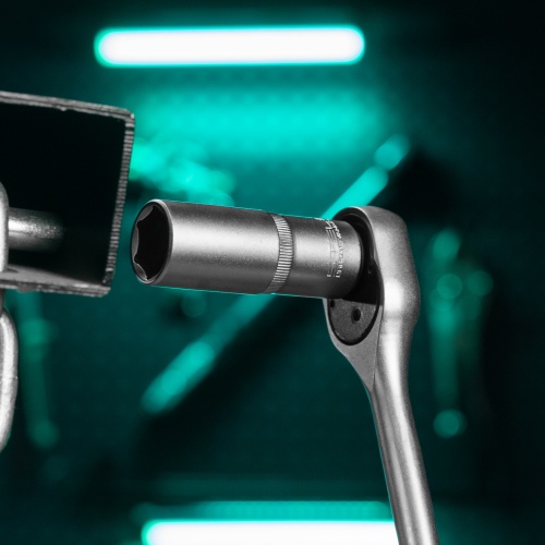 Головка торцевая удлиненная, 21 мм, шестигранная, CrV, под квадрат 1/2 Stels фото 7