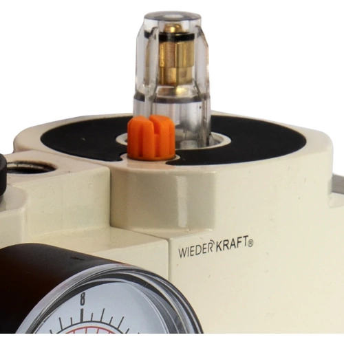 Блок подготовки воздуха WIEDERKRAFT 1/2, 16 бар с влагоотделителем 5 мк, лубрикатором и регулятором давления WDK-70140FA фото 9 Блок подготовки воздуха WIEDERKRAFT 1/2, 16 бар с влагоотделителем 5 мк, лубрикатором и регулятором давления WDK-70140FA фото 9