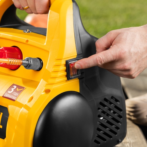 Компрессор воздушный безмасляный РС 1/6-180,1, 1 кВт, 180 л/мин, 6 л Denzel фото 36