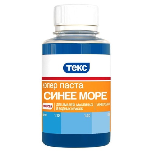Колер-паста Текс Универсал №17 Синее море 0,1 л Колер-паста Текс Универсал №17 Синее море 0,1 л