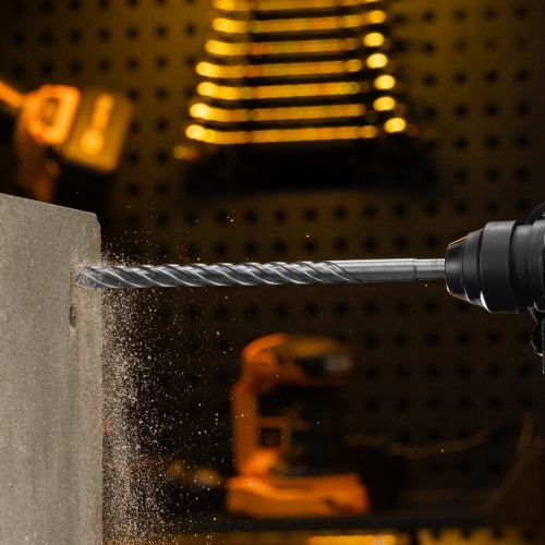 Бур по бетону, цельная крестовая пластина, 12x315 мм, SDS PLUS Denzel фото 8