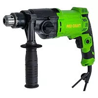 Дрель электрическая ударная PROCRAFT 1050 Вт, 0-1200/0-3200 об/мин, 0-17600/0-48000 уд/мин PS1700/2