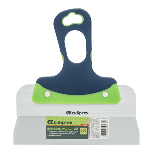 Шпатель фасадный, нержавеющая сталь, 200 мм,  двухкомпонентная ручка Сибртех фото 5
