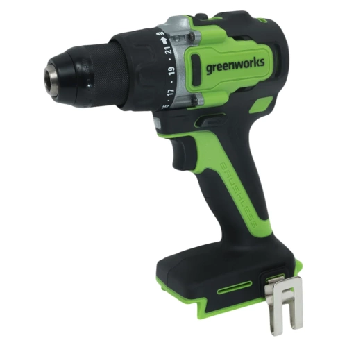 Аккумуляторная дрель-шуруповерт Greenworks 24V, 90 Нм, бесщеточная, без АКБ и ЗУ 3707507 фото 3
