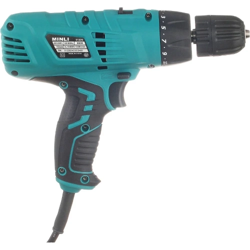 Дрель-шуруповерт сетевой MINLI 10 мм, 500 Вт 51226 фото 3