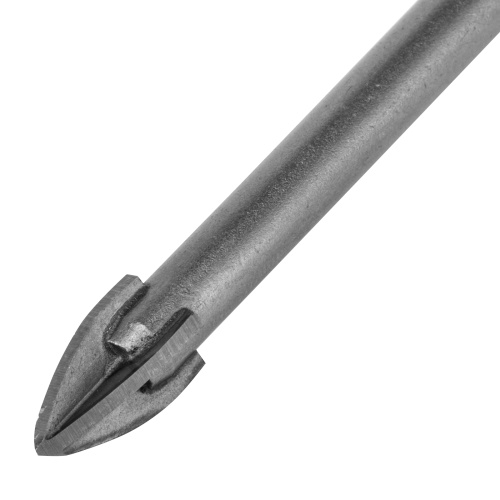 Сверло по керамической плитке 8 мм, крестовая пластина, шестигранный хвостовик// Denzel фото 3