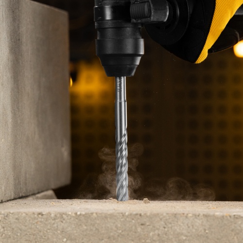 Бур по бетону, цельная крестовая пластина, 12x165 мм, SDS PLUS Denzel фото 10