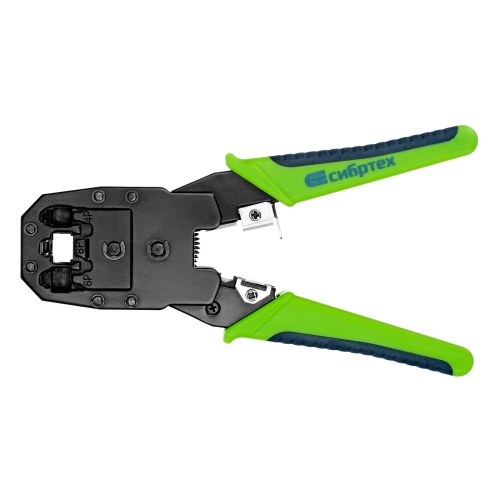 Клещи для обжима телефонных и компьютерных клемм 4P, 6P, 8P, функция обрезания проводов Сибртех фото 4