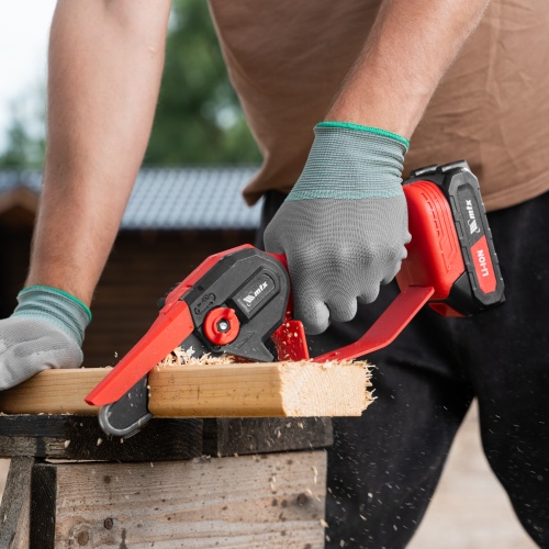 Цепная мини-пила аккумуляторная, MCS-100, шина 100 мм, Li-Ion, 20 В MTX фото 38