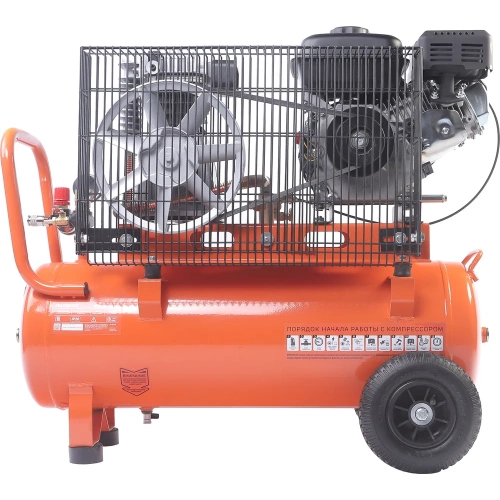 Компрессор бензиновый Patriot KGA 360 L50 - 360 л/мин, 10 бар, 50 л, 7 лс, быстросъем и «елочка» с вентилем 525102405 фото 3 Компрессор бензиновый Patriot KGA 360 L50 - 360 л/мин, 10 бар, 50 л, 7 лс, быстросъем и «елочка» с вентилем 525102405 фото 3