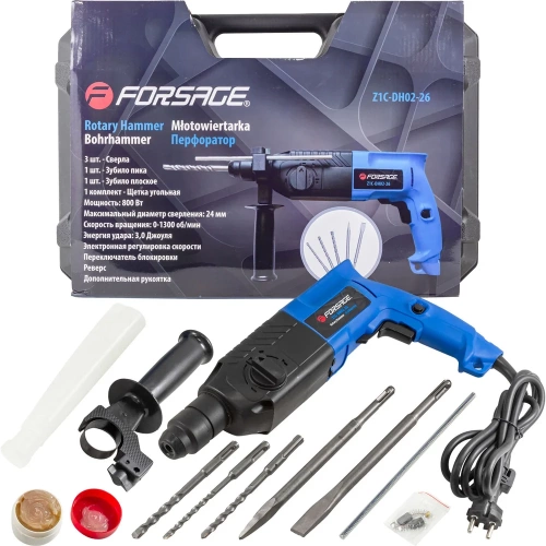 Электрический перфоратор Forsage в кейсе F-Z1C-DH02-26(51851)