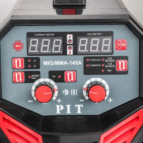 Сварочный полуавтомат P.I.T. PMIG145-С2 4.0кВт, 145А, ПВ-60, MMA 1,6-4,0мм, MIG 0,8-1,0мм PMIG145-C2 фото 9 Сварочный полуавтомат P.I.T. PMIG145-С2 4.0кВт, 145А, ПВ-60, MMA 1,6-4,0мм, MIG 0,8-1,0мм PMIG145-C2 фото 9