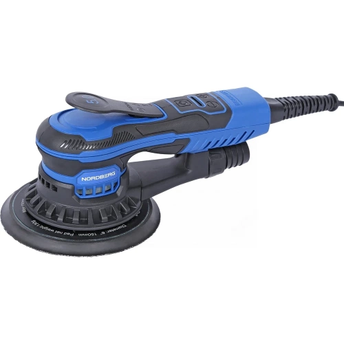 Шлифмашина эксцентриковая NORDBERG 5 мм, диск 150 мм, 4000-10000 об/мин, 350 Вт NE455