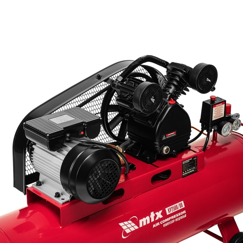 Компрессор воздушный ременный привод КР2500/80, 2,5 кВт, 80 литров, 420 л/мин МТХ фото 12