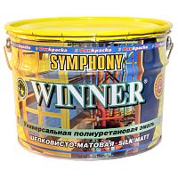 Эмаль полиуретановая антикоррозионная Symphony Winner А шелковисто-матовая 9 л