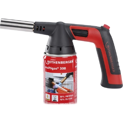 Горелка с пьезоподжигом и баллоном Мультигаз ROTHENBERGER ROFIRE 4 PIEZO Set 1000002360 фото 3 Горелка с пьезоподжигом и баллоном Мультигаз ROTHENBERGER ROFIRE 4 PIEZO Set 1000002360 фото 3