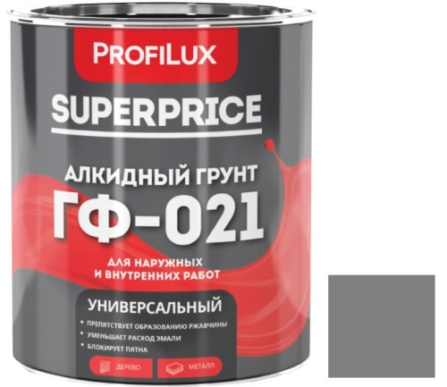 Грунтовка Profilux Superprice ГФ-021 серая 1,9 кг Грунтовка Profilux Superprice ГФ-021 серая 1,9 кг