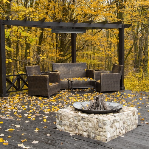 Инфракрасный обогреватель КМИ-2000, 230В, 2000 Вт, плавная регулировка мощности MTX фото 13