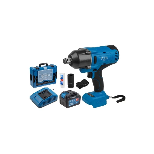 Аккумуляторный ударный гайковерт BULL SC 1801 Xcase XLTpro БЕСЩЕТ., 18 В, 1000 Н*м, 3/4, 1x6 А*ч, з/у 4 А 1329885