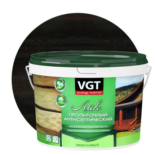 Лак пропиточный с антисептиком VGT венге 9 кг