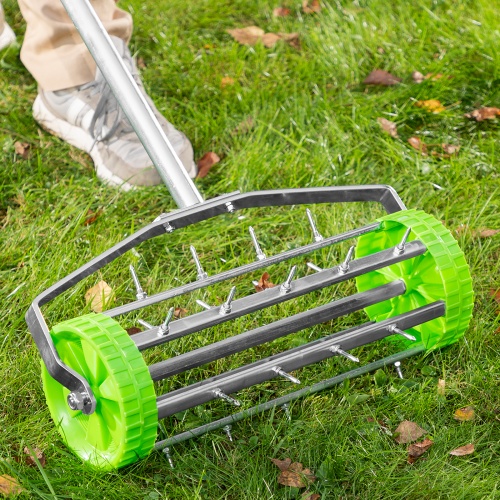 Аэратор газонный, 440 х 1400 мм, стальной черенок, Palisad фото 11