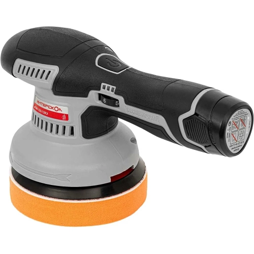 Аккуммуляторная полировальная машина Интерскол АПМ-125/12ВЭ Li-ion АПИ (картон, 2 аккум. 2,0Ач, ЗУ) 788.2.2.70 фото 3