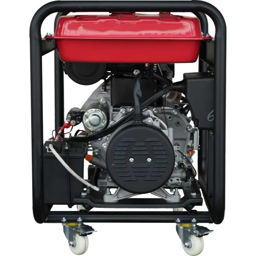 Генератор дизельный KOMAN 220В, мощность 6000Вт-6300Вт, силовая розетка, эл. стартер, колеса RD6300E фото 4