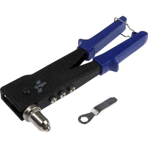 Заклепочник ТУНДРА 250 мм, поворотный 0-90, заклепки 2.4 - 3.2 - 4 - 4.8 мм 1550260 фото 3 Заклепочник ТУНДРА 250 мм, поворотный 0-90, заклепки 2.4 - 3.2 - 4 - 4.8 мм 1550260 фото 3