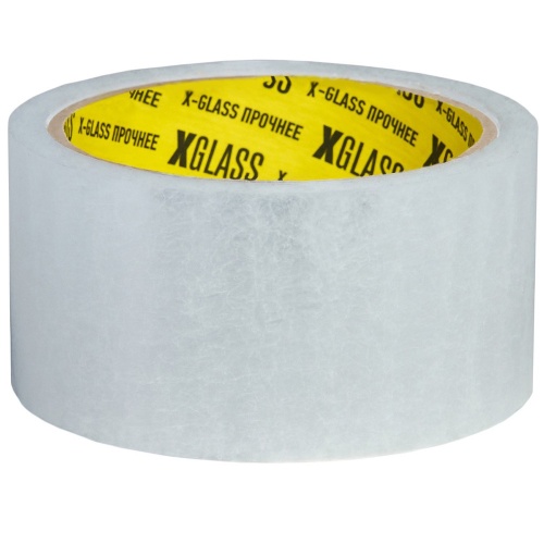 Лента клейкая X-Glass 1405 упаковочная прозрачная 50 мм 50 м