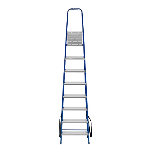 Стремянка, 8 ступеней, стальной профиль, алюминиевые ступени Сибртех фото 4