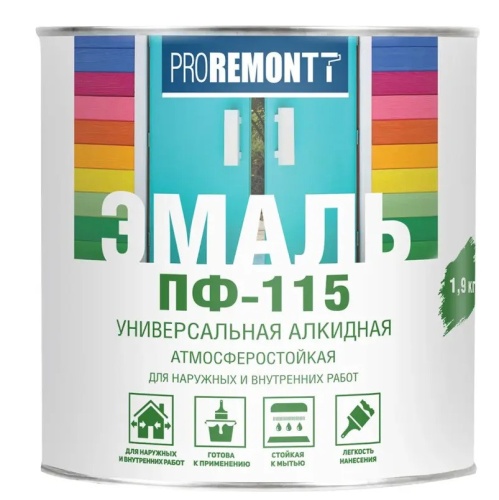 Эмаль Proremontt ПФ-115 матовая белая 1,9 кг