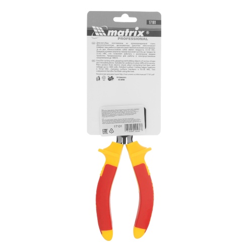 Длинногубцы прямые Insulated, 160 мм, двухкомпонентные рукоятки Matrix Professional фото 7 Длинногубцы прямые Insulated, 160 мм, двухкомпонентные рукоятки Matrix Professional фото 7