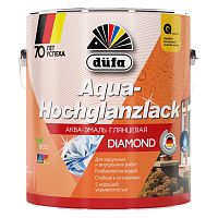 Эмаль для дерева и металла акриловая Dufa Aqua-Hochglanzlack глянцевая белая 0,75 л