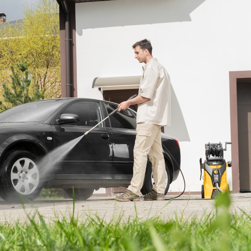 Моечная машина высокого давления R-210iD, 2600 Вт, 210 бар, 8.0 л/мин, асинхронный двигатель, барабан Denzel фото 38