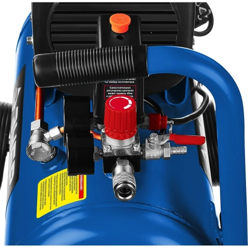Воздушный масляный компрессор ЗУБР Профессионал 320 л/мин, 24 л, 2200 Вт КПМ-320-24 фото 5