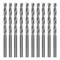 Сверло по металлу, 4.5 мм, полированное, HSS, 10 шт, цилиндрический хвостовик Matrix
