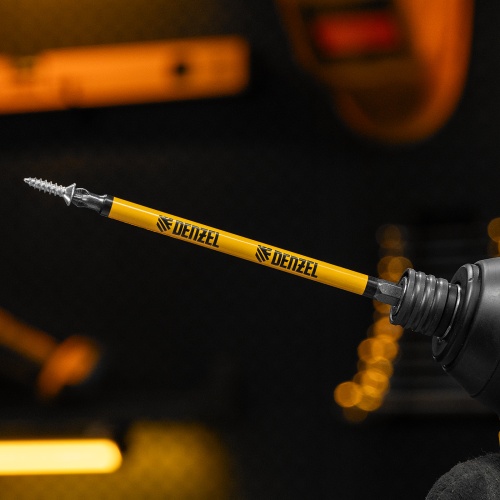 Бита PH2х127, сталь S2, цилиндр., 5шт. Е 6,3 Denzel фото 7