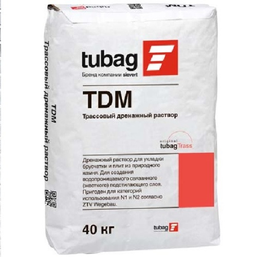 Раствор трассовый дренажный Tubag 40 кг